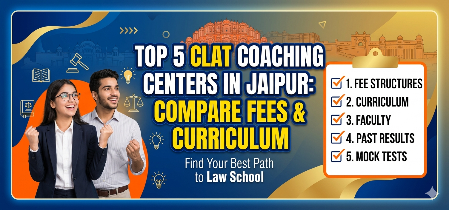 Top 5 CLAT Coaching Centers in Jaipur: Compare Fees & Curriculum